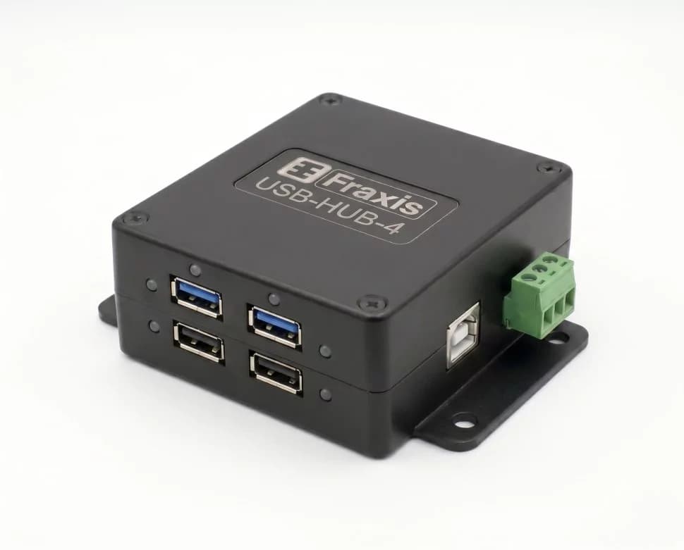 Промышленный USB-концентратор на 4 порта с усиленным питанием — фото 1