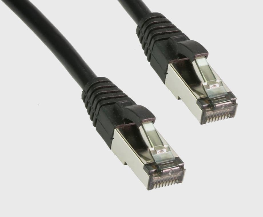 Экранированная сборка Cat8 с металлическим экраном разъёмов RJ45